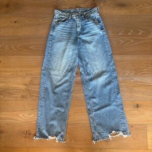 AE Super High Rise Baggy Wide Leg Jeans